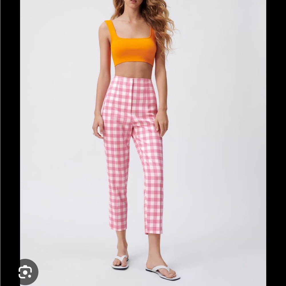 Blogger favorite Zara plaid pants